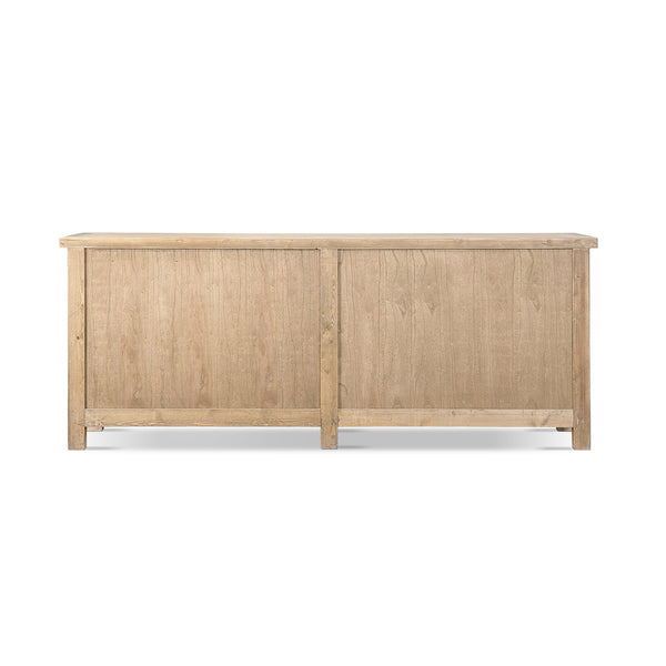 English Elm Arden Reclaimed Pine Sideboard with Lattice Doors Wide Dining Room Storage Buffet B2719P474440
