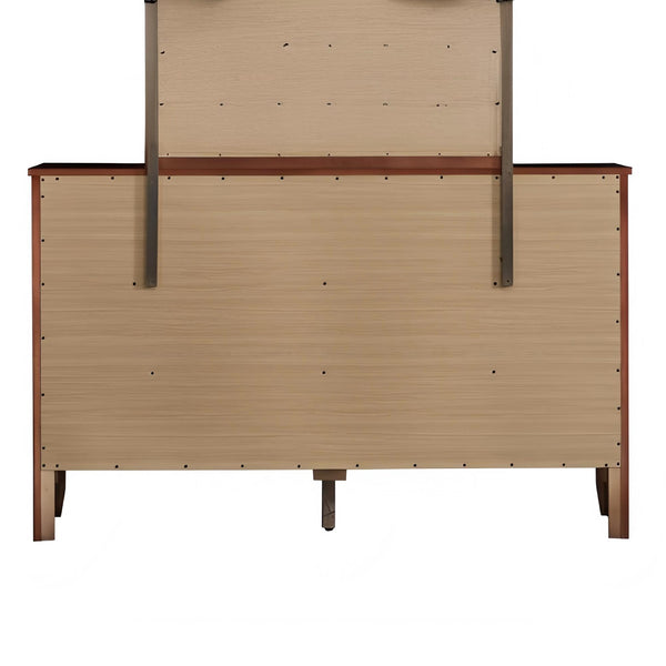 English Elm Daniel Assembled 5-Drawer Chest with English Dovetail Drawers, Metal Hardware & Solid Wood Frame Cherry 62 L x 40 W x 19 H B078P400748