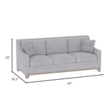 English Elm Wallace & Bay - Wallace & Bay  Honra Gray Sofa