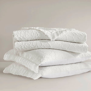 English Elm 3PCS King Bedspread Set - 120"x108" Lightweight Cotton-Blend Coverlet with 2 King Shams, Breathable B035P341101