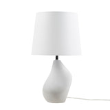 INK+IVY ZenGlossy Artisan Asymmetrical Ceramic Table Lamp II153-0155 Grey