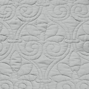 JLA Home Madison Park - 6 Reversible Daybed Cover Set with Antimicrobial Protection, Quilted Texture, Striped Skirt & Pillow Grey MP13-4970