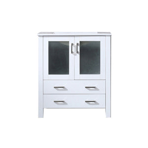 English Elm White Bath Vanity 30" W X 18.25" D – Modern Design With Soft-Close Doors & Durable Ceramic Top B2731P260419-GIGA