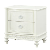 English Elm Ivory 2-Drawer Nightstand