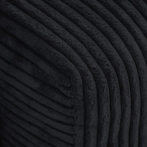 English Elm Pixel Modern Modular Sofa - Stylish Black Corduroy L-Shaped Sectional 4-Seater For Versatile Comfort B341S00024-GIGA