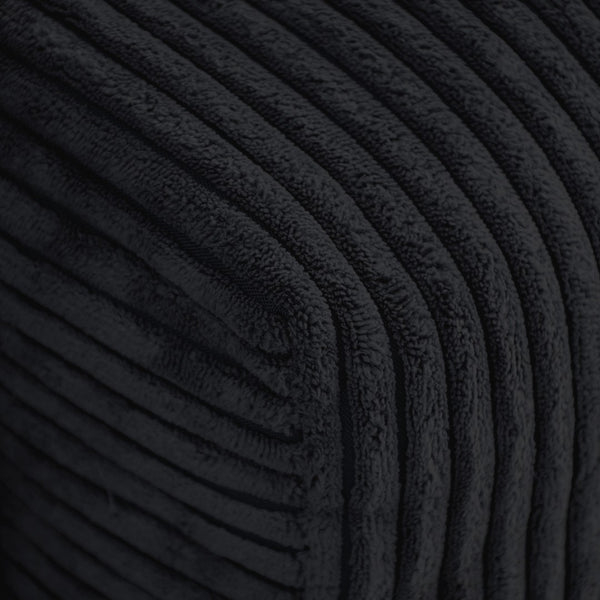 English Elm Pixel Modern Modular Sofa - Stylish Black Corduroy L-Shaped Sectional 4-Seater For Versatile Comfort B341S00024-GIGA