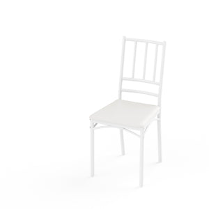 English Elm Dining Set for Four with Steel Frame Chairs and Particleboard Top Industrial Kitchen Natural,White W1162P430309