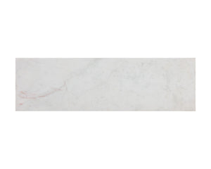 Sunpan Cowell Console Table - Chic Mid-Century Design with Unique White Marble Top & Antique Brass Legs