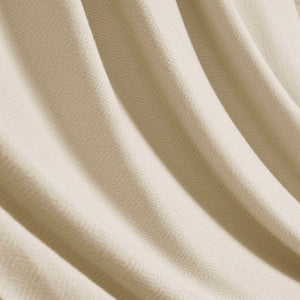 English Elm 1-piece King Jacquard Cotton Blend Blanket Aztec Woven Soft Breathable Bedroom Layer Ivory B035P437471