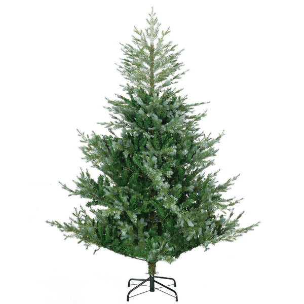 English Elm Homcom 6Ft Lifelike Artificial Christmas Tree With 795 Branches, Easy Setup, Steel Base & Safe Design W2225P229600