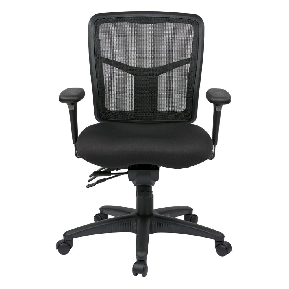 OSP Home Furnishings Progrid® Mid Back Ergonomic Mesh Office Chair with Lumbar Support and Pneumatic Lift 92893-30
