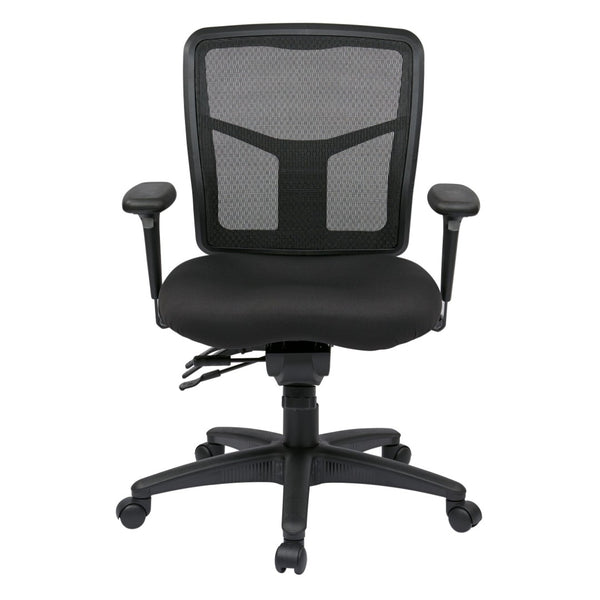 OSP Home Furnishings Progrid® Mid Back Ergonomic Mesh Office Chair with Lumbar Support and Pneumatic Lift 92893-30