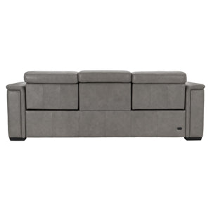 Bernhardt Bernhardt Lioni Power Reclining Sofa With Fine Leather, Usb Port, Head & Foot Power Motion, 93.5" 9567RO