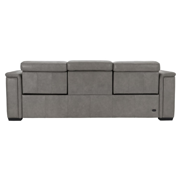 Bernhardt Bernhardt Lioni Power Reclining Sofa With Fine Leather, Usb Port, Head & Foot Power Motion, 93.5" 9567RO