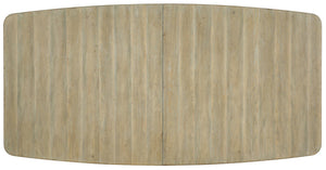Hooker Furniture Surfrider Driftwood Farmhouse Dining Table With 18" Removable Leaf, Pecan Veneer, Rustic Charm 6015-75207-80