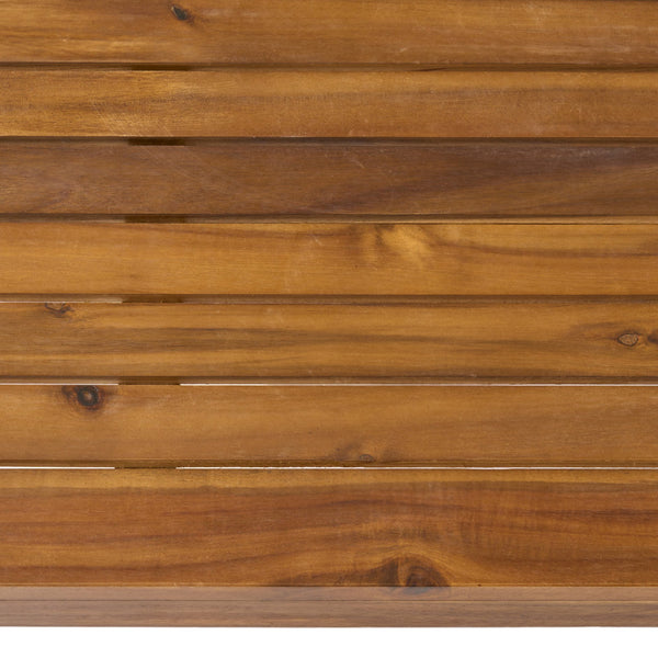 English Elm Christopher Knight Home® - SHERWOOD Teak Acacia Coffee Table with Slat Paneling and Bold Legs, Weather-Resistant, 39.5" L 64869.00