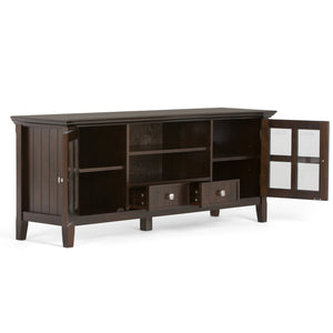 English Elm Acadian 60" Tv Media Stand - Elegant Brunette Brown With Storage & Cable Management For Your Home B136P159420