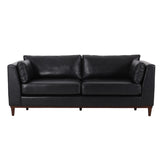 Christopher Knight Home® - Noble House - Warbler Contemporary Faux Leather Upholstered 3 Seater Sofa