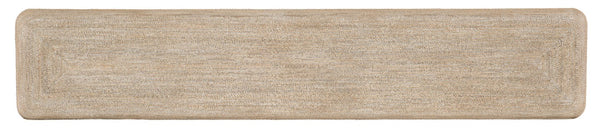 Hooker Furniture Serenity Coastal Console Table With Rope-Wrapped Legs, Wire-Brushed Surf Oak Veneer, Slim 15" Depth 6350-80161-83