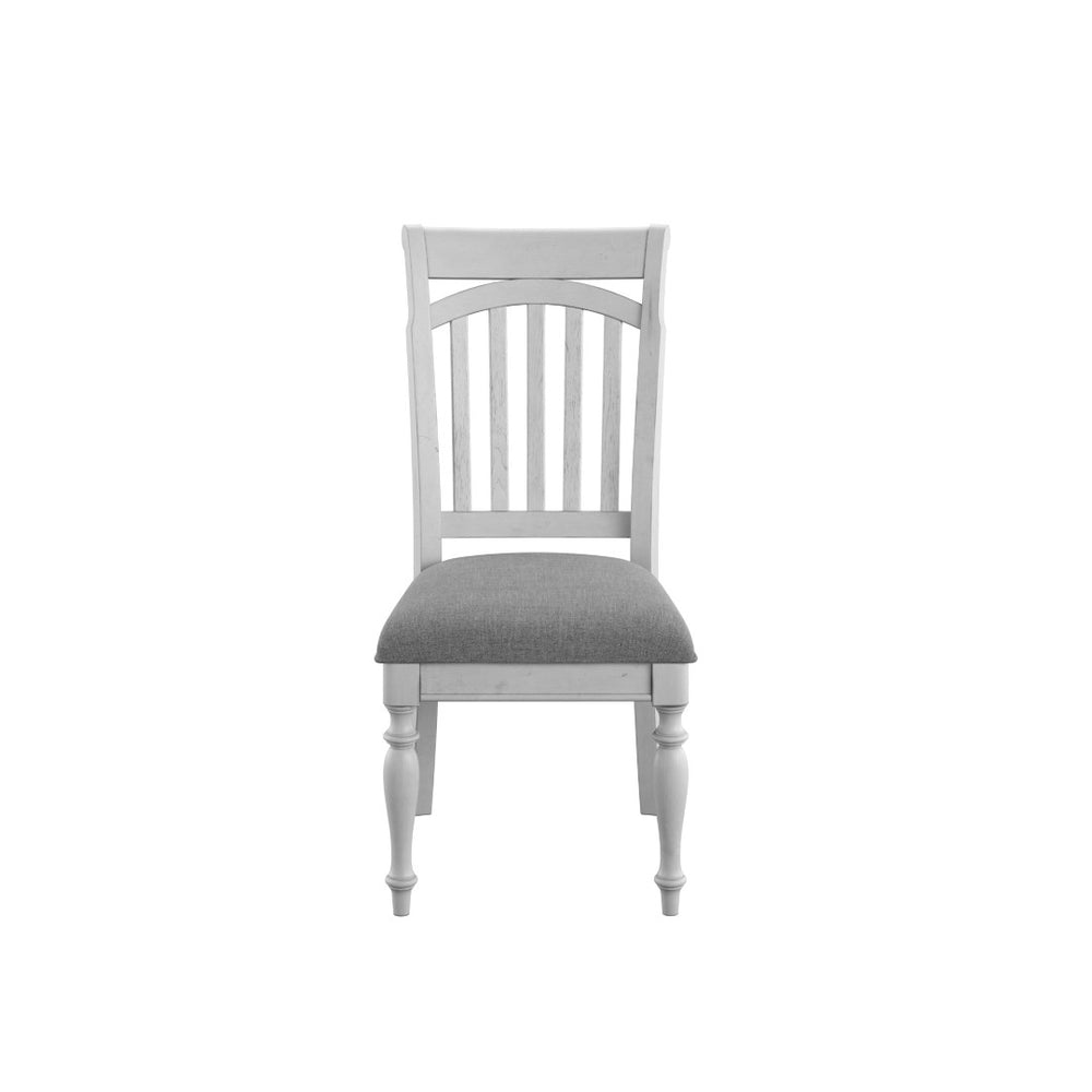 English Elm Wallace & Bay - Gray Slat Back Dining Chairs Set Of 2 - Coastal Charm, Solid Wood, Easy Care, Timeless Design B2709P212359-GIGA