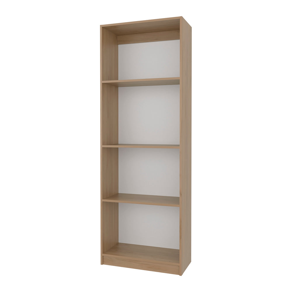English Elm Natural Oak And White 4-Shelf Bookcase – Stylish Open Storage For Modern Homes And Offices B062P355524