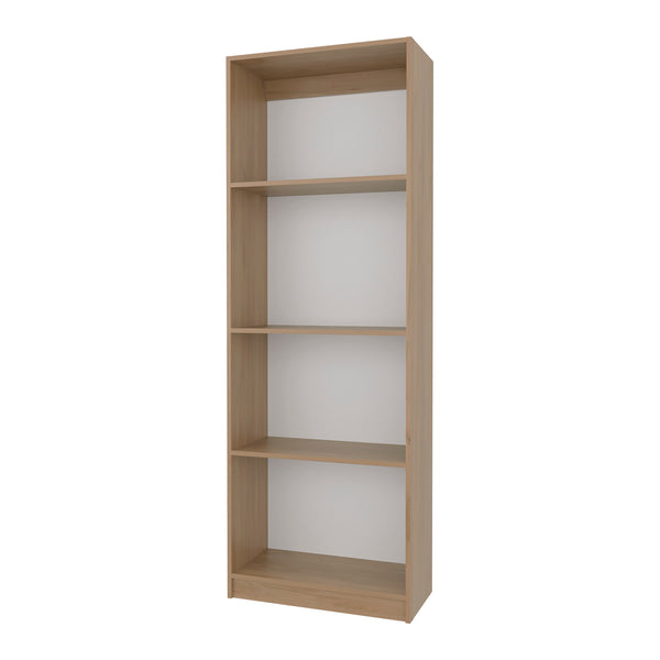 English Elm Natural Oak And White 4-Shelf Bookcase – Stylish Open Storage For Modern Homes And Offices B062P355524