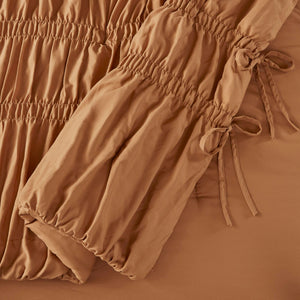 English Elm 3PCS Queen Comforter Set – Ultra-Soft Washed Microfiber Comforter with Plush Poly Fill, Cozy Luxury Bedding Brown 16.73 L x 12.99 W x 7.87 H B035P341089