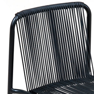 English Elm Christopher Knight Home® - Burgess Weather-Resistant Outdoor Stacking Dining Chair Set of 2 — UV-Proof PE Rattan with Iron Frame Black 23.75 L x 20.9 W x 19.5 H N776P234186B