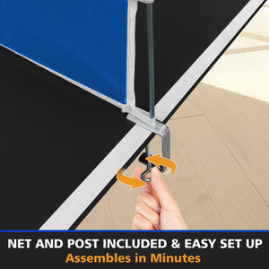 English Elm 6*3ft Foldable Mdf Ping Pong Conversion Top for Indoor Game Room Practice Black W1408P318965