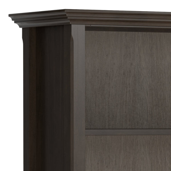 English Elm Amherst 36-Inch Solid Pine 5-Shelf Bookcase In Hickory Brown - Rustic Charm For Any Space B136P238613