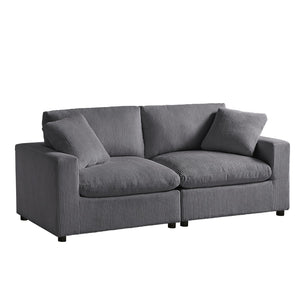 English Elm Chelsea Modular 2-Piece Sofa In Charcoal - Modern Comfort, Family & Pet-Friendly, Easy-Care Design B050S00015