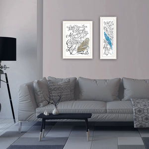 English Elm Trendy Decor 4u Two Piece Motivational Typography Art White Wood Framed Canvas Print B067P256641