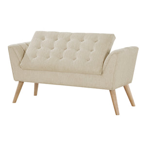 OSP Home Furnishings Castile Storage Bench Linen/Natural