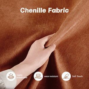 English Elm L-Shaped 4-Seater Sectional Sofa With Movable Ottoman & Storage, Soft Chenille In Chic Orange W3041S00210