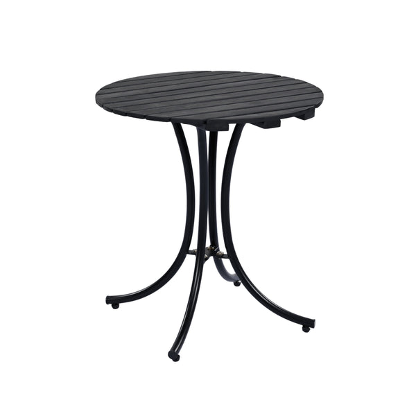 English Elm Christopher Knight Home® - 3 Piece Wicker Patio Set with Cloud-Like Cushions, Acacia Top Table, Rust-Resistant Steel Frame Beige+Black N780P209442B