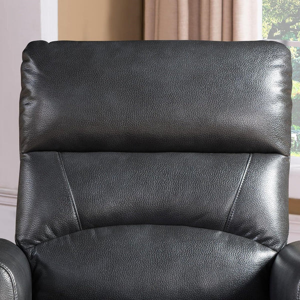 English Elm 1pc Faux Leather Power Lift Recliner with Massage and Full Chaise Pad for Living Rooms B011P205578
