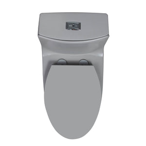 English Elm 1.1/1.60 Gpf Dual Flush One Piece Elongated Comfort Height Toilet with Soft Close Seat W1920P425618