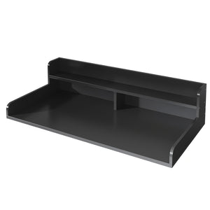 English Elm 2-Tier Washer and Dryer Countertop 54" x 27.5" Laundry Topper with 2.75" Guard – Durable Folding Station Black W3101P352112