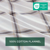 Woolrich Cotton Flannel Lodge/Cabin Sheet Set WR20-3997 Tan Plaid