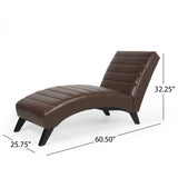 Christopher Knight Home® - Noble House - Stillmore Contemporary Channel Stitch Chaise Lounge