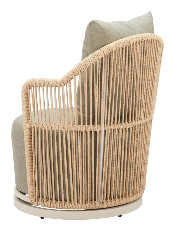 Zuo Modern Lanai Swivel Chair - Stylish Multicolor Outdoor Seating With Premium Olefin Fabric & Rattan Weave Multicolor 100% Olefin,Aluminum,100% Polyethylene 704174-zuo-modern