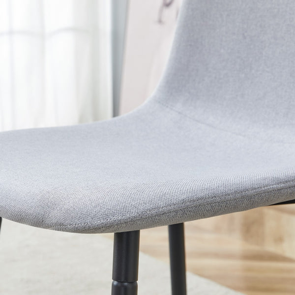 English Elm Table Set With 8 Light Gray Chairs - Modern 71" Dining Table With Hidden Storage For Minimalist Homes W1151S04262-GIGA