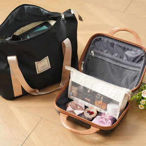 English Elm Hardshell Abs Four Piece Spinner Luggage Set with Tsa Lock and Packing Cubes N730P262653B