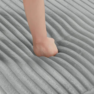 English Elm Sectional U-Shaped Sofa With Movable Ottoman & Side Storage Pockets - Stylish Comfort For Living Rooms N719S002080E-GIGA