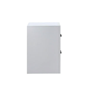 English Elm Morris 2-Drawer Nightstand with V-Shape Embossed Fronts, Dovetailed Drawers & Removable Handles White 27.8 L x 22.13 W x 18.9 H B078P408785