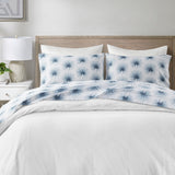 Madison Park Essentials 200 Thread Count Printed Cotton Coastal Sheet Set MPE20-1042 Blue Palmetto