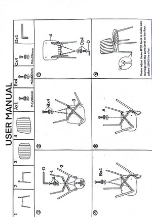 English Elm YIJIAN Mid Century Dining Chairs Set of 2 – Rounded Shell PU Leather Seats, Metal Legs, Adjustable Pads W1622123547