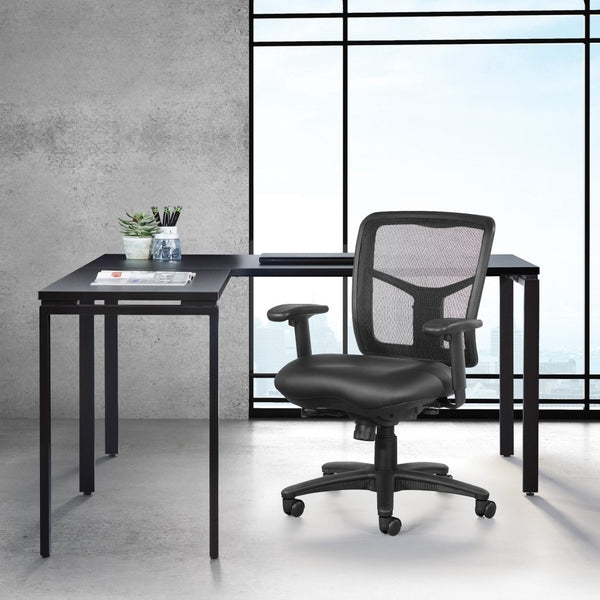 OSP Home Furnishings Progrid® Breathable Mesh Manager Chair with Lumbar Support and Ergonomic Synchro Tilt 92553-R107
