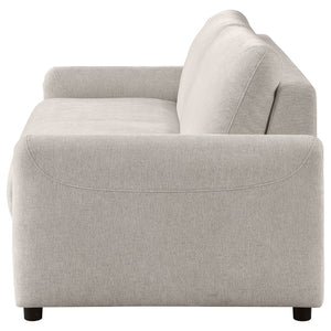 English Elm Welker Beige Polyester Queen Sleeper Sofa with Memory Foam and Slim Track Arms B062P451727