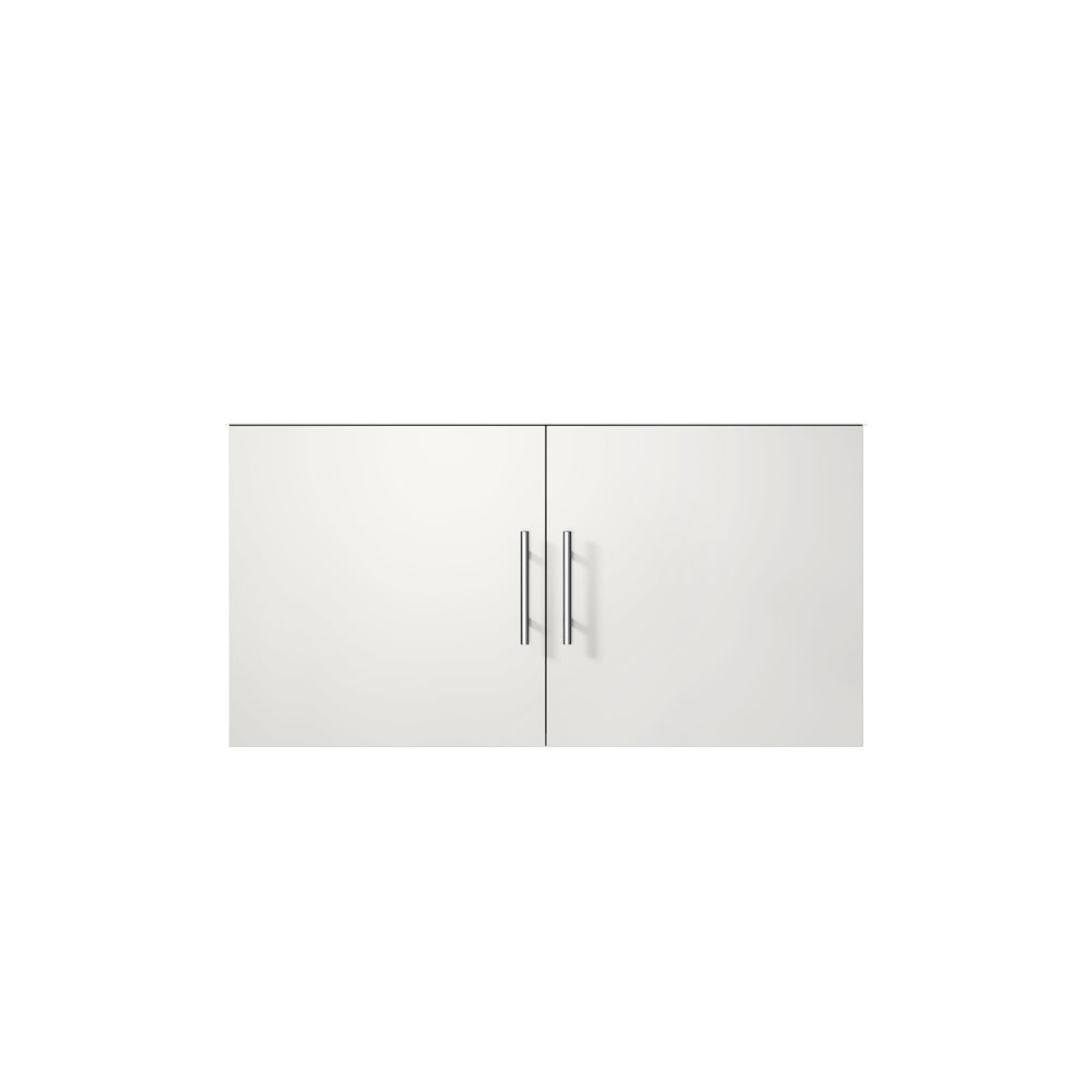 English Elm Glossy 36-Inch White Bath Vanity Cabinet with Soft-Close Door, Solid Wood Frame, Fully Assembled B2731P258626